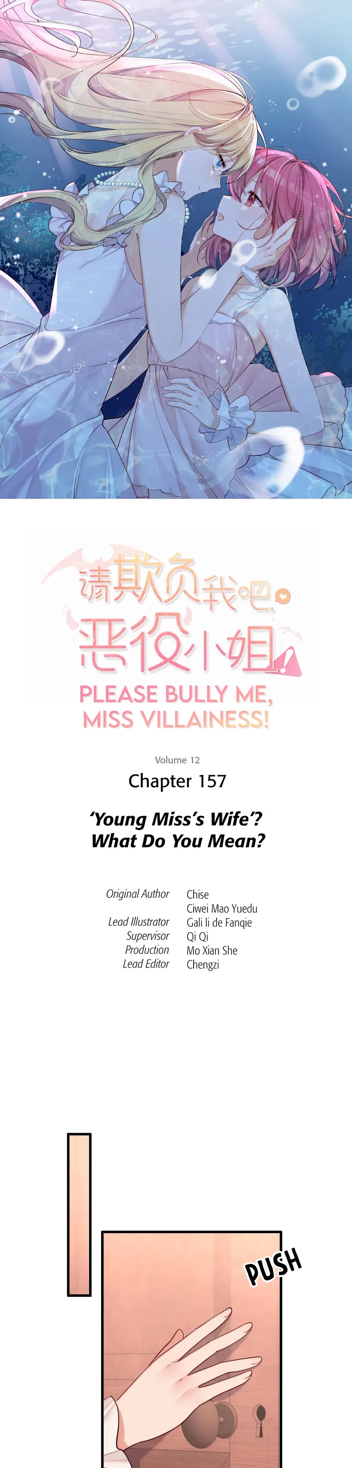 Please Bully Me, Miss Villainess! Chapter 157 page 1 - Chapter 157: ‘Young Miss’s Wife’? What Do You Mean?