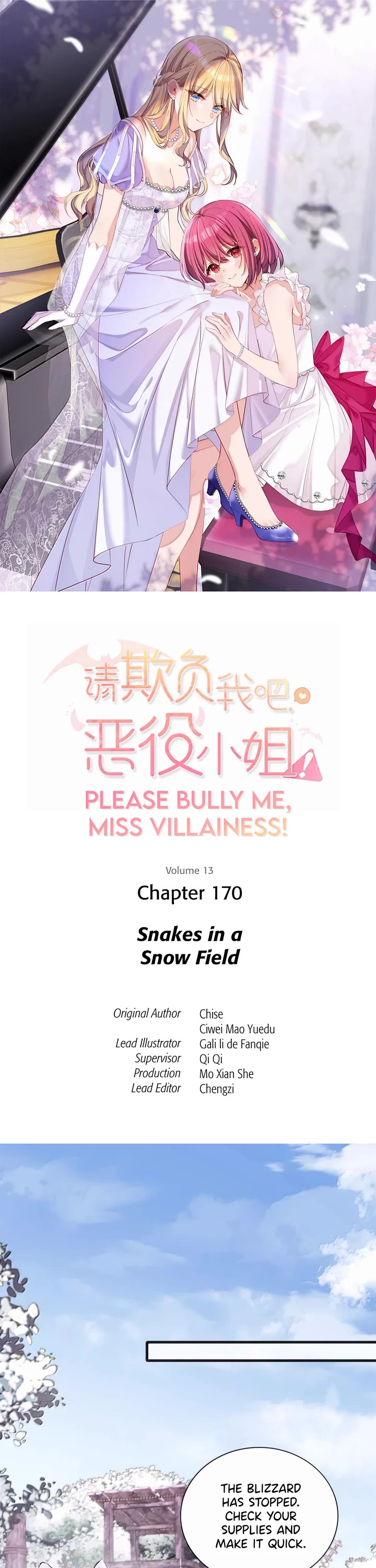 Please Bully Me, Miss Villainess! Chapter 170 page 1 - Chapter 170: Snakes in a Snow Field