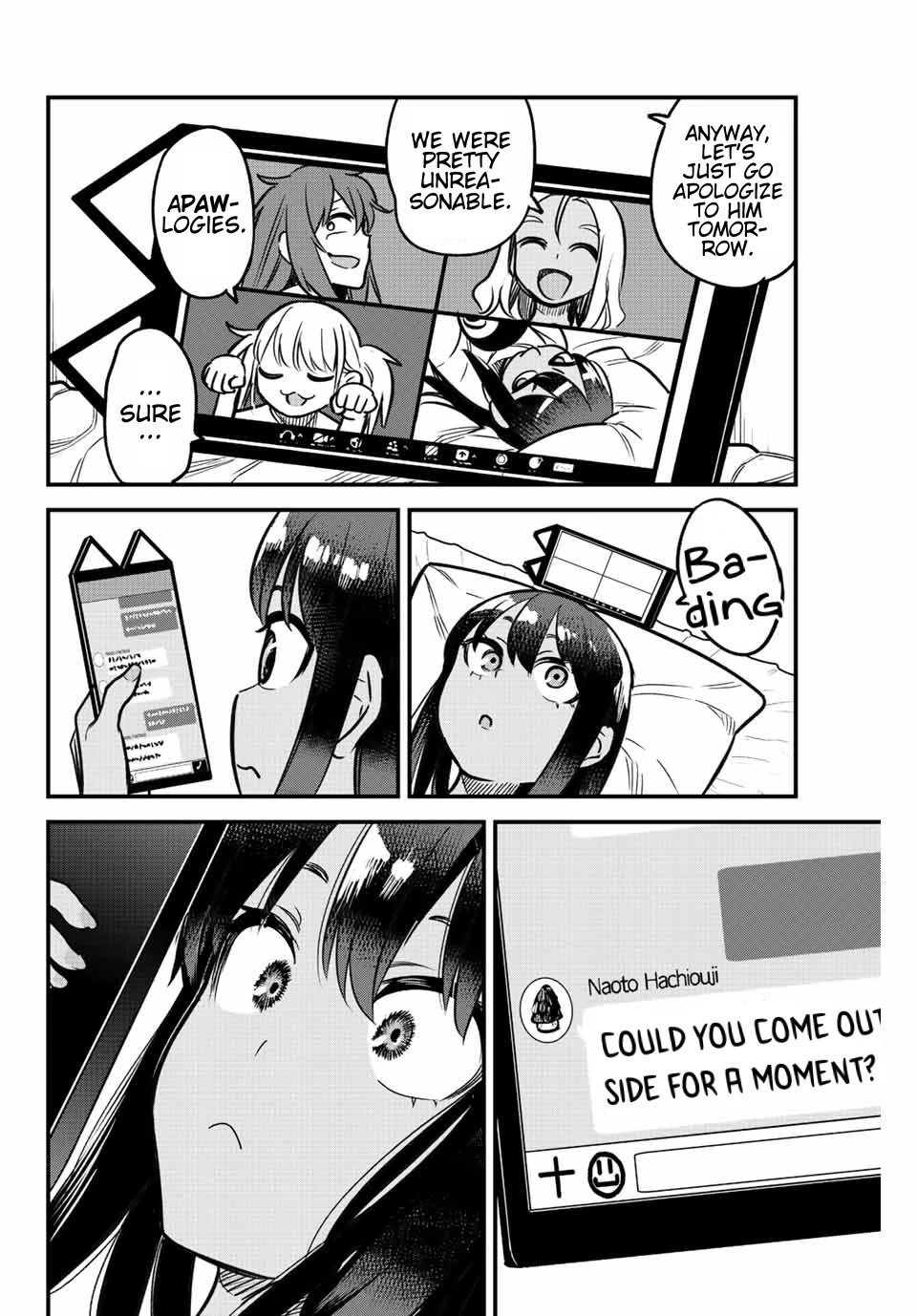 Please don't bully me, Nagatoro Chapter 102 page 8 - Chapter 102: If You're That Desperate, Senpai~