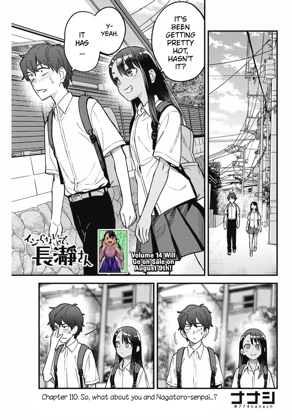 Please don't bully me, Nagatoro Chapter 110 page 1 - Chapter 110: So, what about you and Nagatoro-senpai...?
