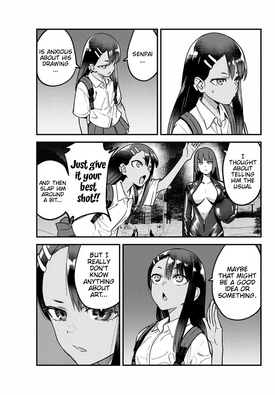 Please don't bully me, Nagatoro Chapter 111 page 15 - Chapter 111: Give Senpai some advice... please!!
