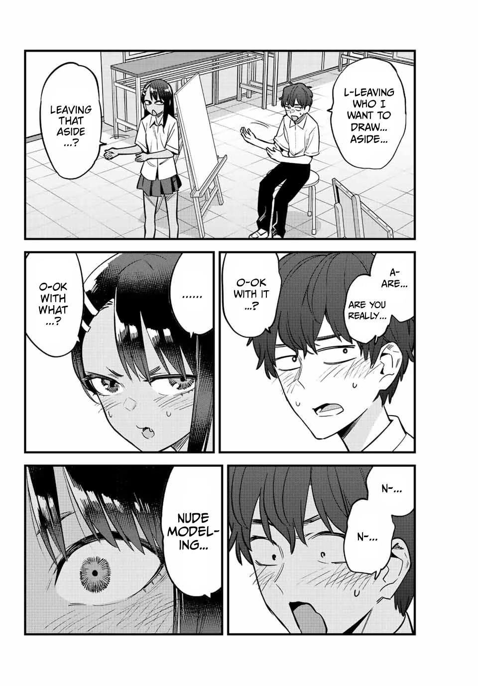 Please don't bully me, Nagatoro Chapter 112 page 12 - Chapter 112: Who do you want to draw, Senpai?