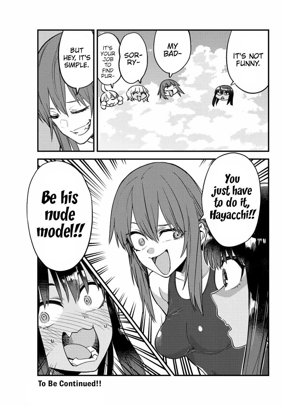 Please don't bully me, Nagatoro Chapter 112 page 21 - Chapter 112: Who do you want to draw, Senpai?