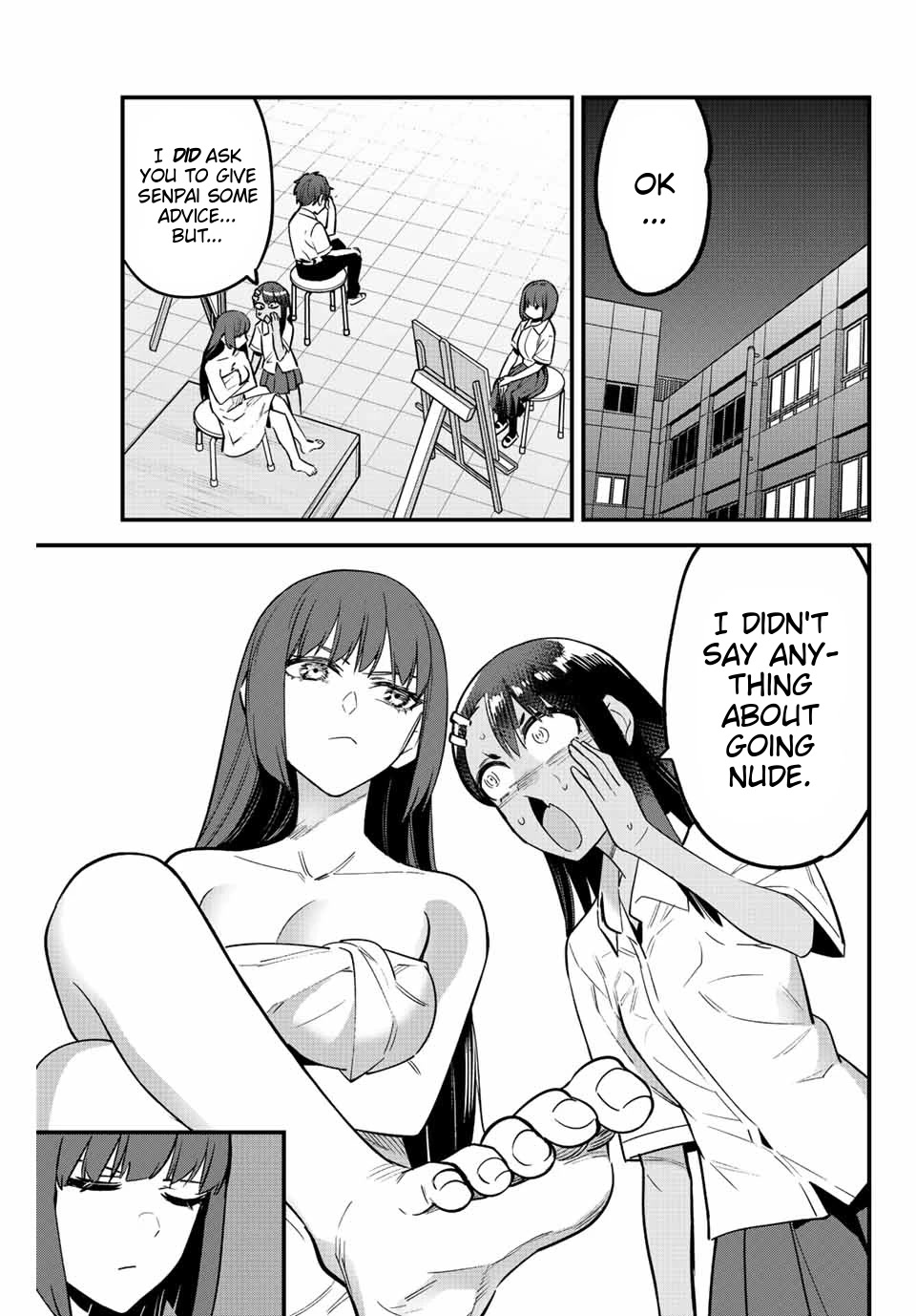 Please don't bully me, Nagatoro Chapter 112 page 3 - Chapter 112: Who do you want to draw, Senpai?