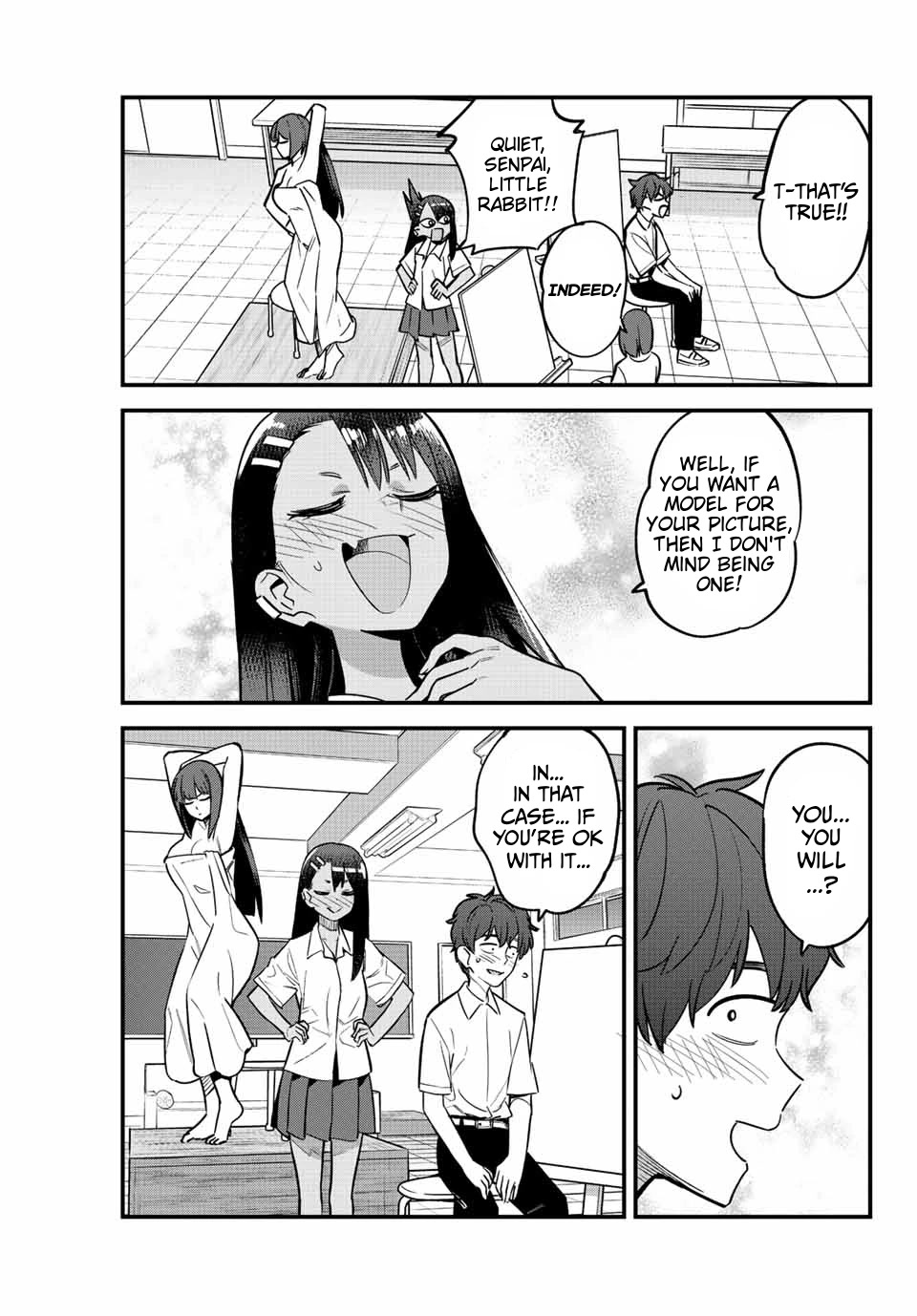 Please don't bully me, Nagatoro Chapter 112 page 5 - Chapter 112: Who do you want to draw, Senpai?