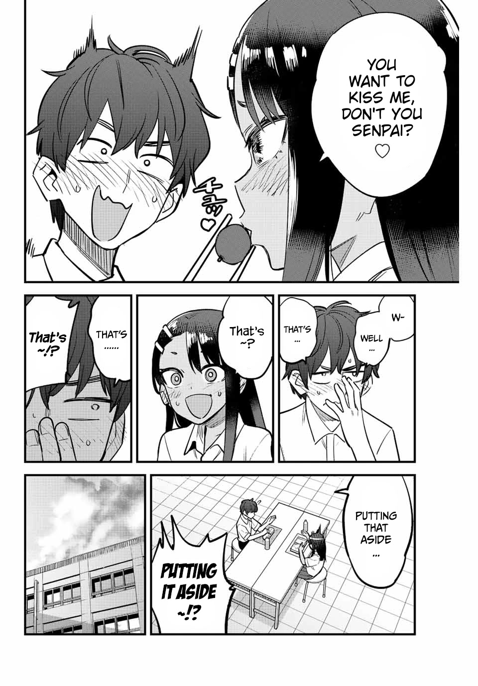 Please don't bully me, Nagatoro Chapter 115 page 6 - Chapter 115: You want to kiss me, don't you Senpai? ♥