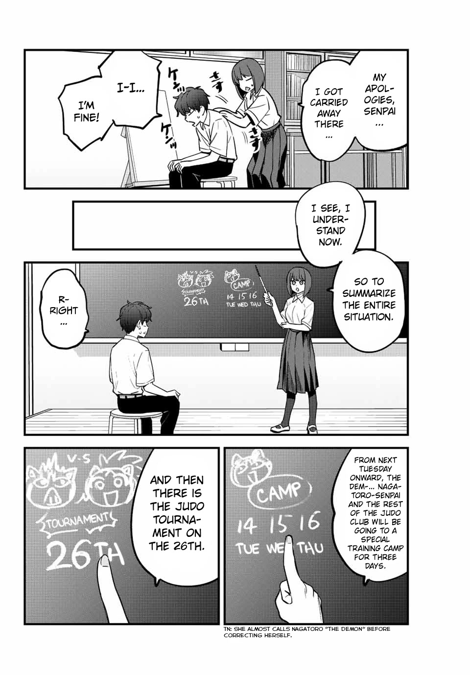 Please don't bully me, Nagatoro Chapter 116 page 14 - Chapter 116: Special Technique!! The Senpai Killer~!!