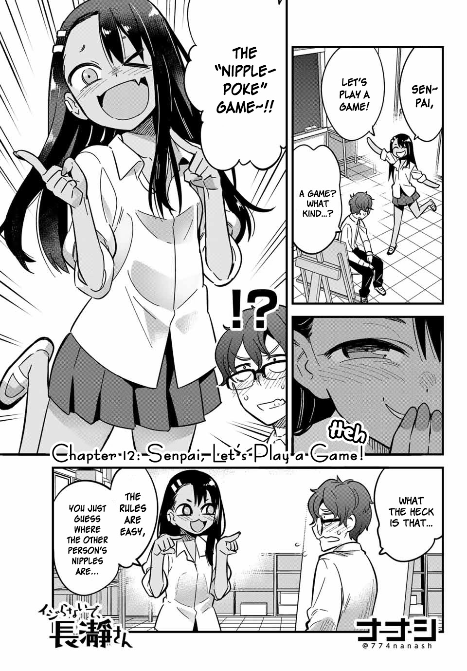 Please don't bully me, Nagatoro Chapter 12 page 1 - Chapter 12: Senpai, Let's Play A Game!