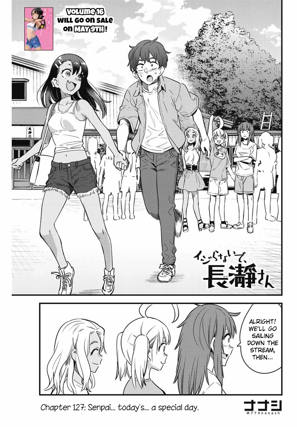 Please don't bully me, Nagatoro Chapter 127 page 1 - Chapter 127: Senpai... today's... a special day.