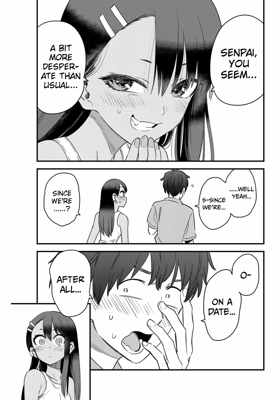 Please don't bully me, Nagatoro Chapter 127 page 15 - Chapter 127: Senpai... today's... a special day.