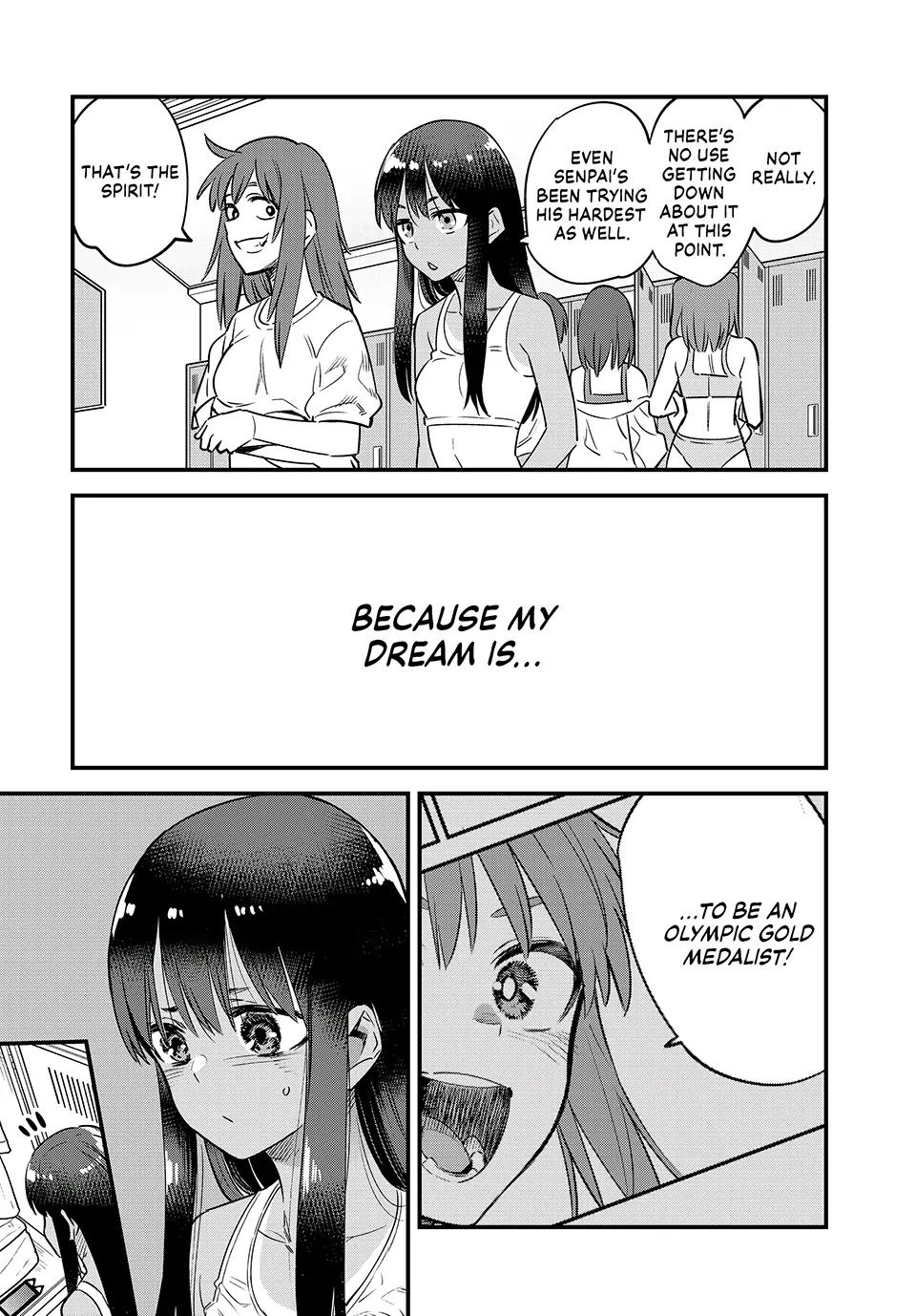 Please don't bully me, Nagatoro Chapter 129 page 11 - Chapter 129: Even Senpai's been trying his hardest