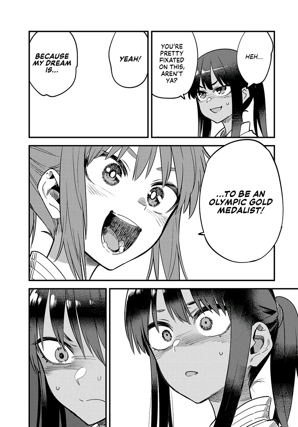Please don't bully me, Nagatoro Chapter 129 page 8 - Chapter 129: Even Senpai's been trying his hardest