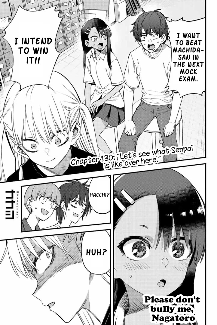 Please don't bully me, Nagatoro Chapter 130 page 1 - Chapter 130: Let’s see what Senpai is like over here.