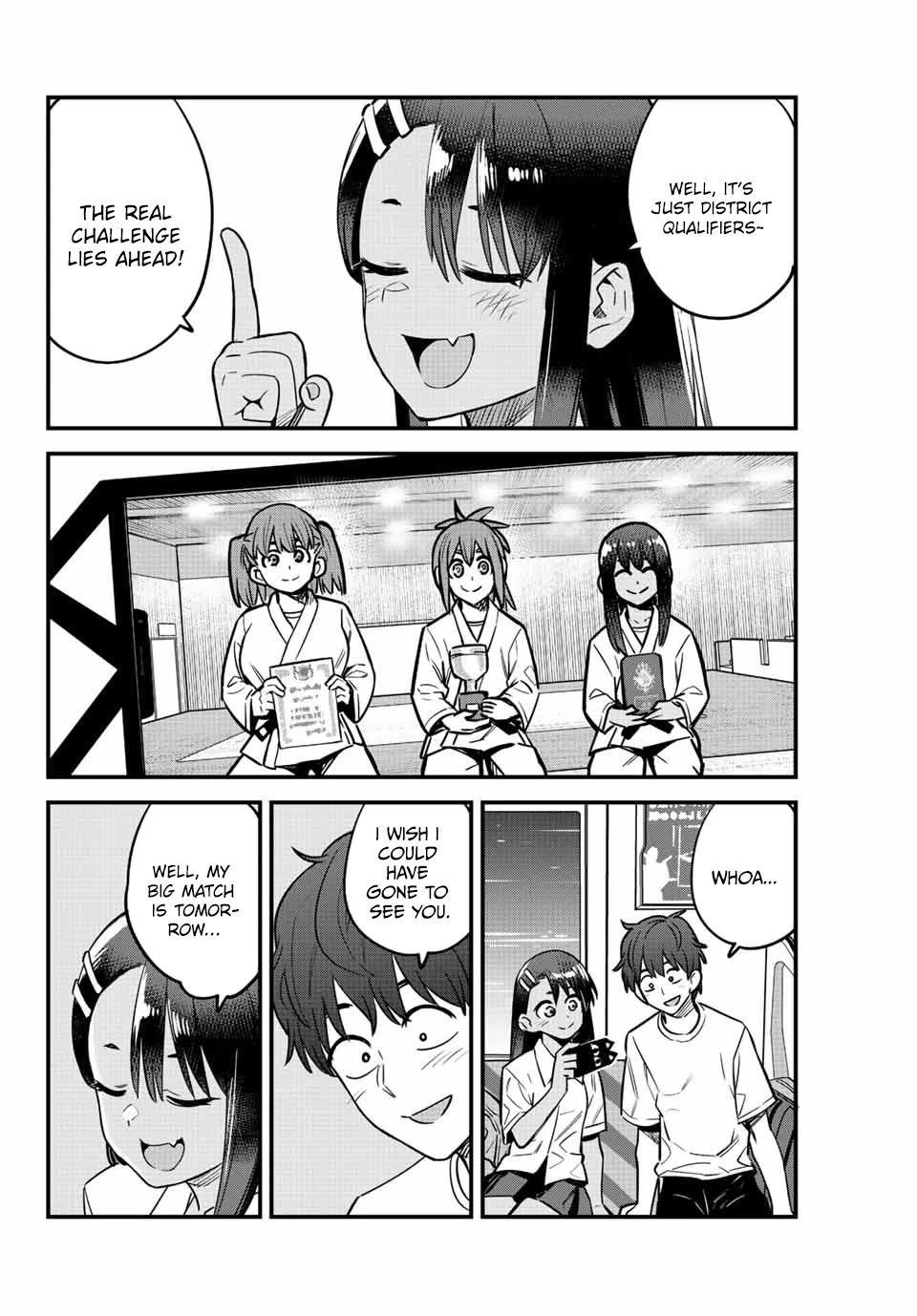 Please don't bully me, Nagatoro Chapter 134 page 18 - Chapter 134: Senpai!! H-How did it go!?