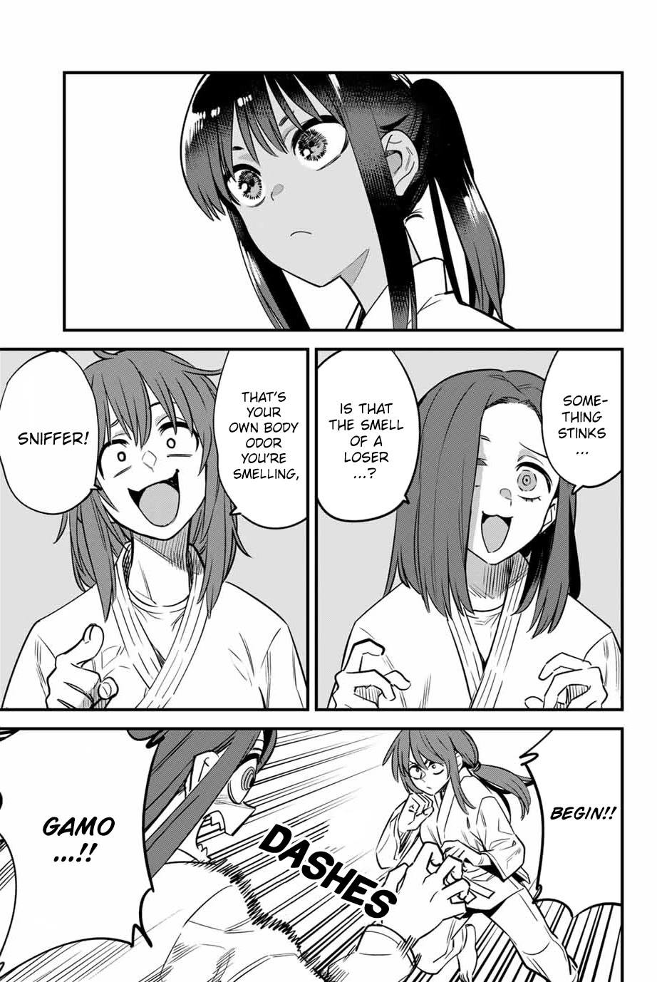 Please don't bully me, Nagatoro Chapter 136 page 15 - Chapter 136: Gamo-chan!! Go for it!!