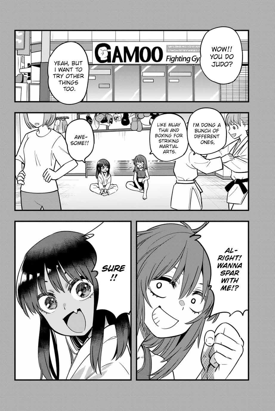 Please don't bully me, Nagatoro Chapter 136 page 2 - Chapter 136: Gamo-chan!! Go for it!!