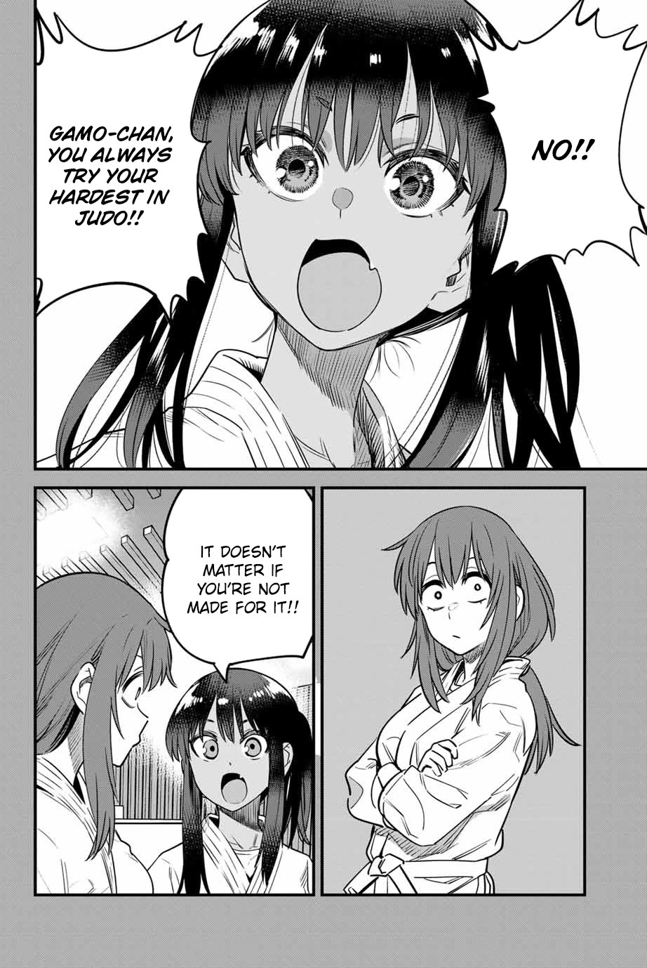 Please don't bully me, Nagatoro Chapter 136 page 22 - Chapter 136: Gamo-chan!! Go for it!!