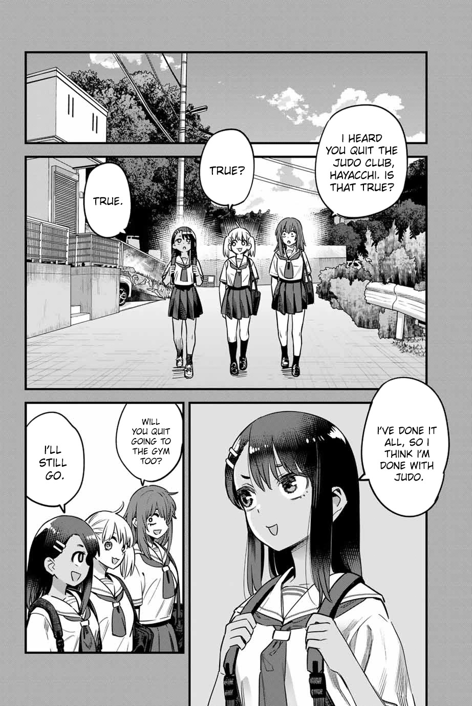 Please don't bully me, Nagatoro Chapter 136 page 8 - Chapter 136: Gamo-chan!! Go for it!!