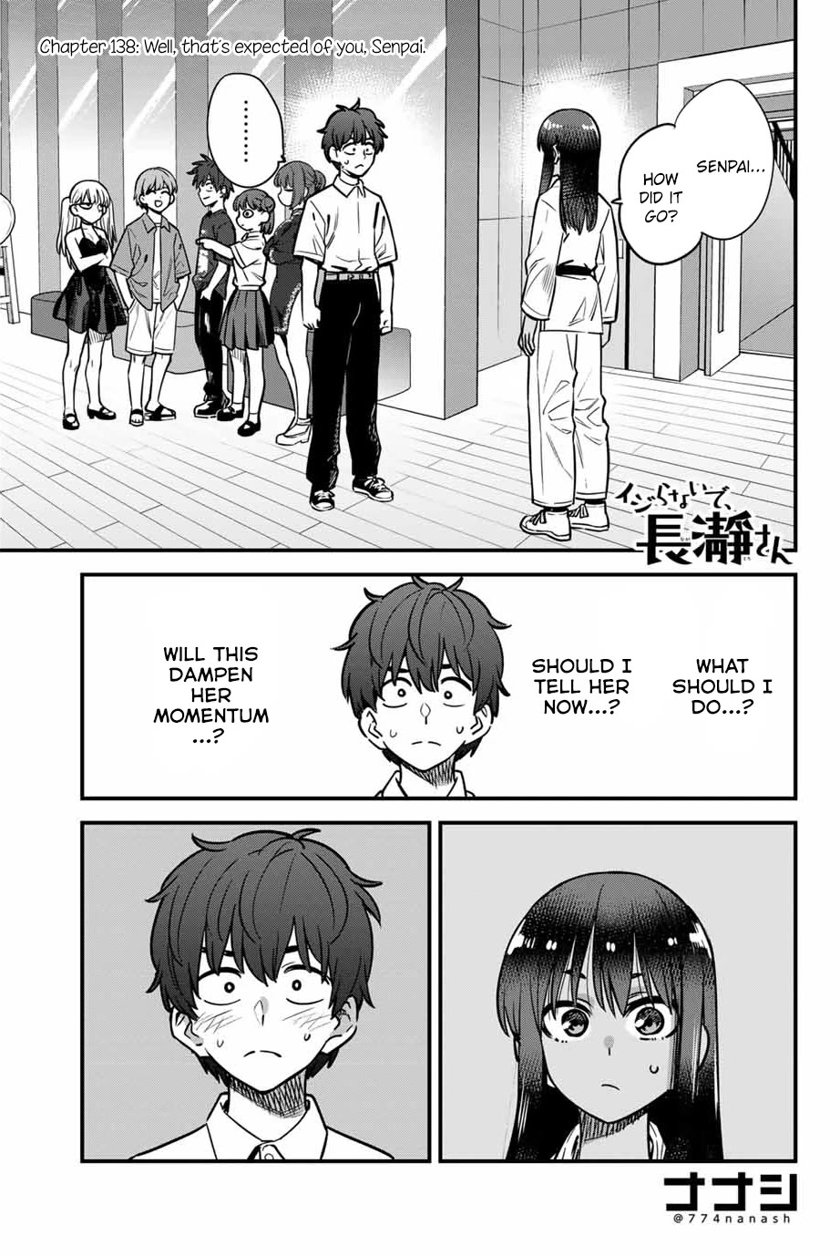 Please don't bully me, Nagatoro Chapter 138 page 1 - Chapter 138: Well, that's expected of you, Senpai.