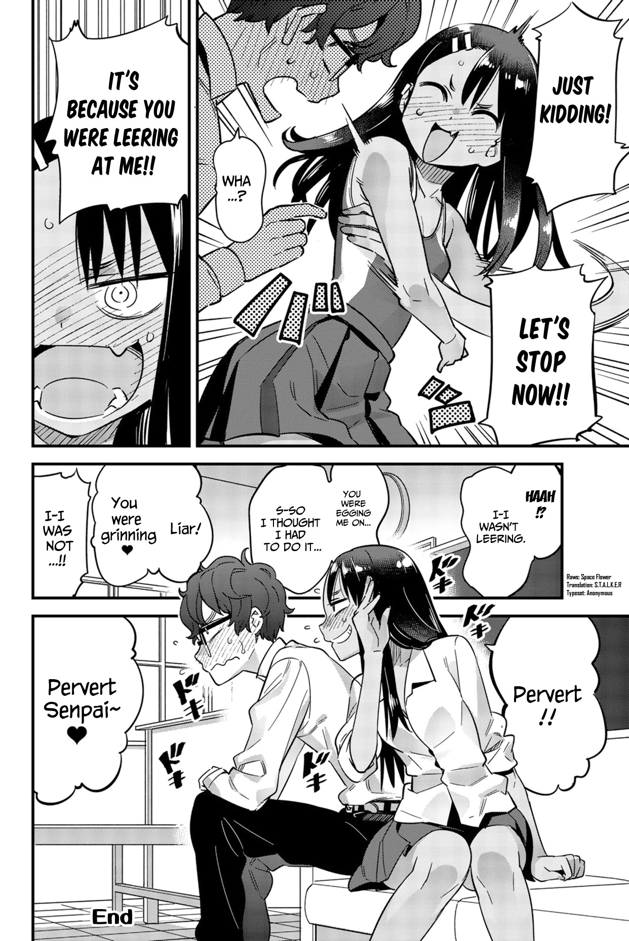 Please don't bully me, Nagatoro Chapter 14.2 page 8 - Chapter 14.2: Omake 2: You seem sensitive, Senpai~