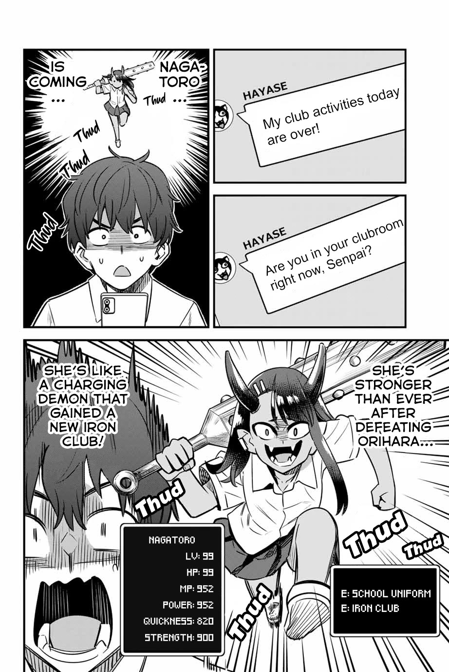 Please don't bully me, Nagatoro Chapter 142 page 12 - Chapter 142: Senpai!! Wait wait wait...