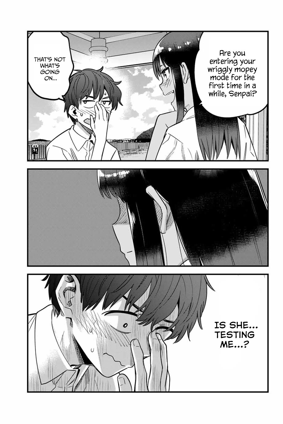 Please don't bully me, Nagatoro Chapter 143 page 17 - Chapter 143: Come one, please say something, Senpai.