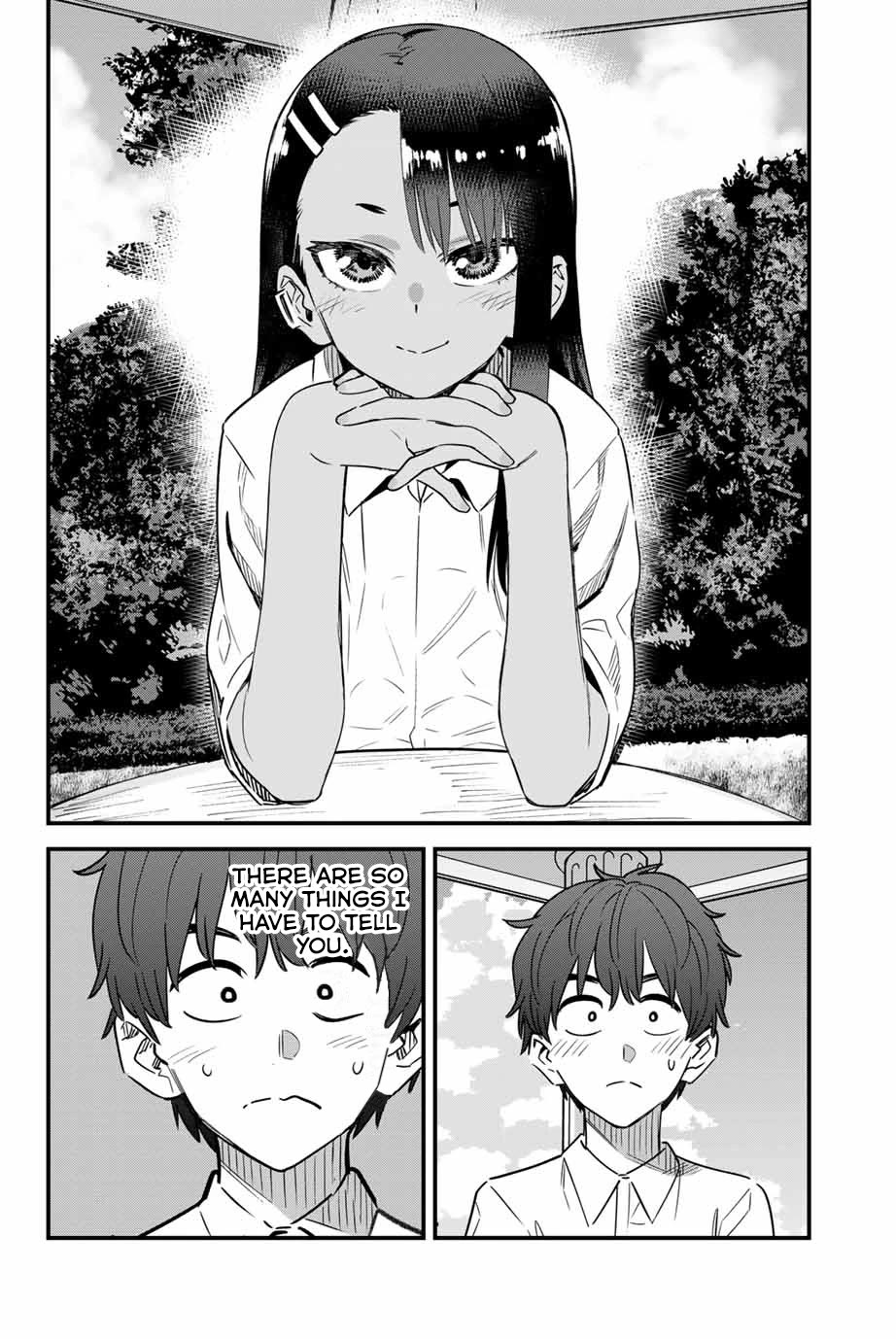 Please don't bully me, Nagatoro Chapter 143 page 2 - Chapter 143: Come one, please say something, Senpai.