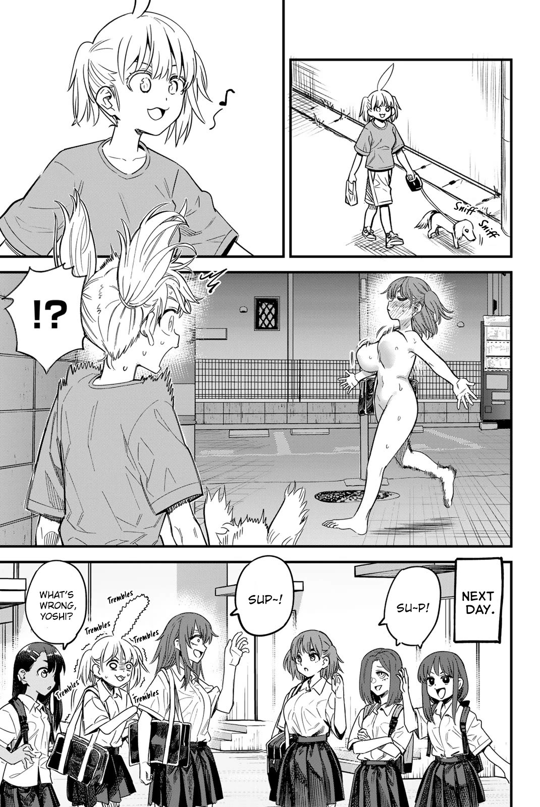 Please don't bully me, Nagatoro Chapter 145.5 page 10 - Chapter 145.5: I have to... Go home... Nude...?