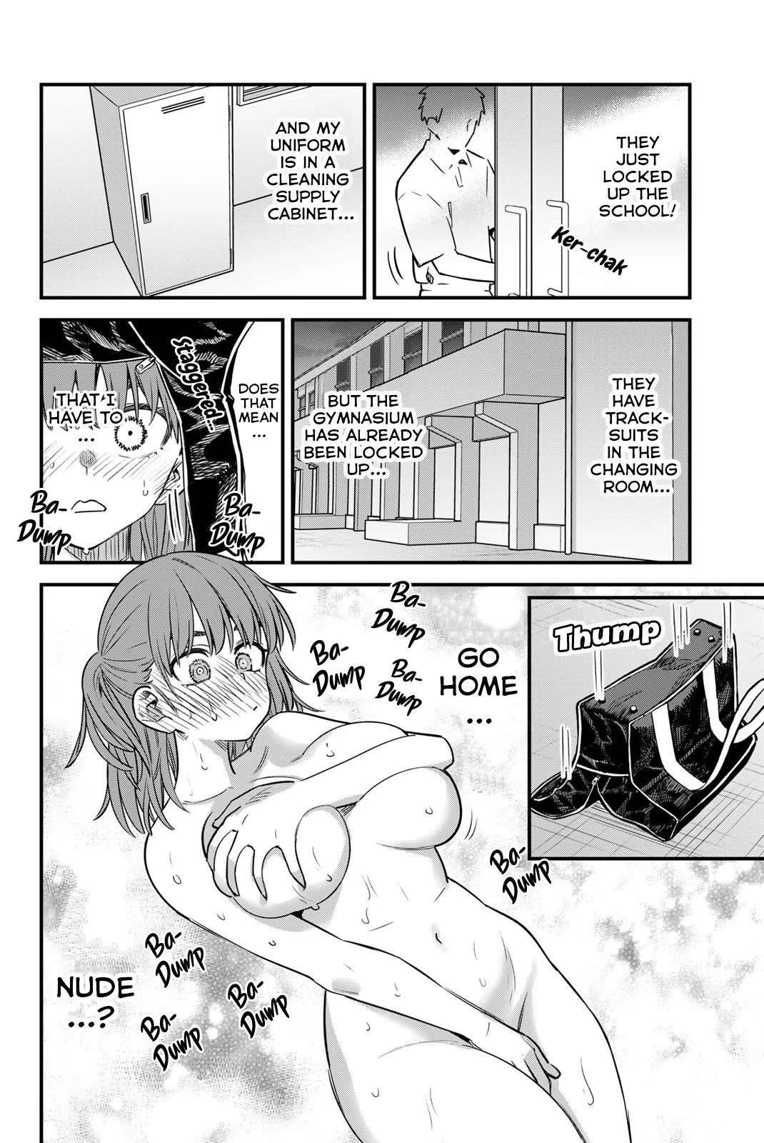 Please don't bully me, Nagatoro Chapter 145.5 page 7 - Chapter 145.5: I have to... Go home... Nude...?