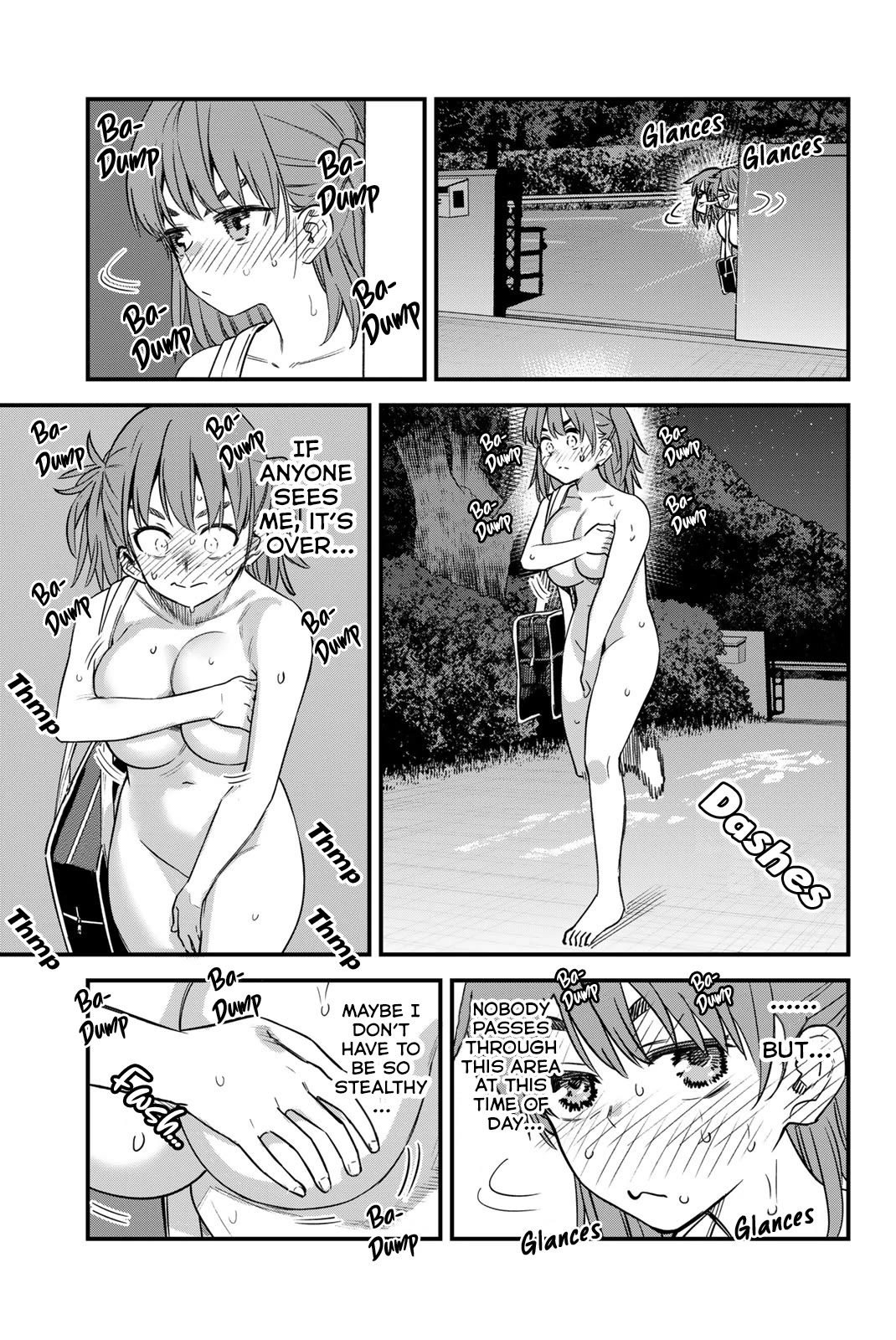 Please don't bully me, Nagatoro Chapter 145.5 page 8 - Chapter 145.5: I have to... Go home... Nude...?