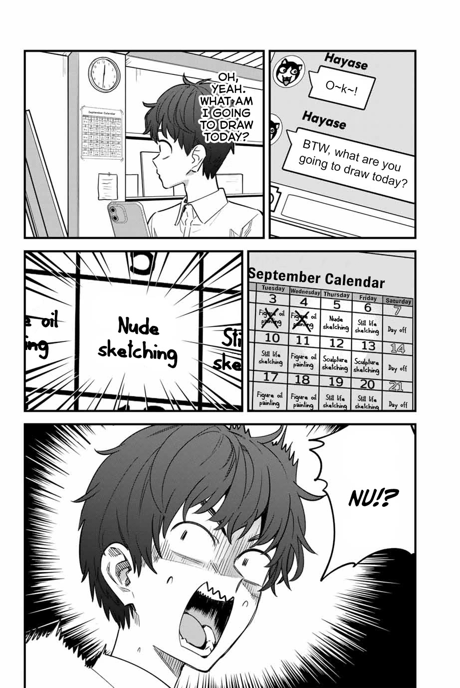 Please don't bully me, Nagatoro Chapter 149 page 6 - Chapter 149: Your voice is kinda shrieky, Senpai