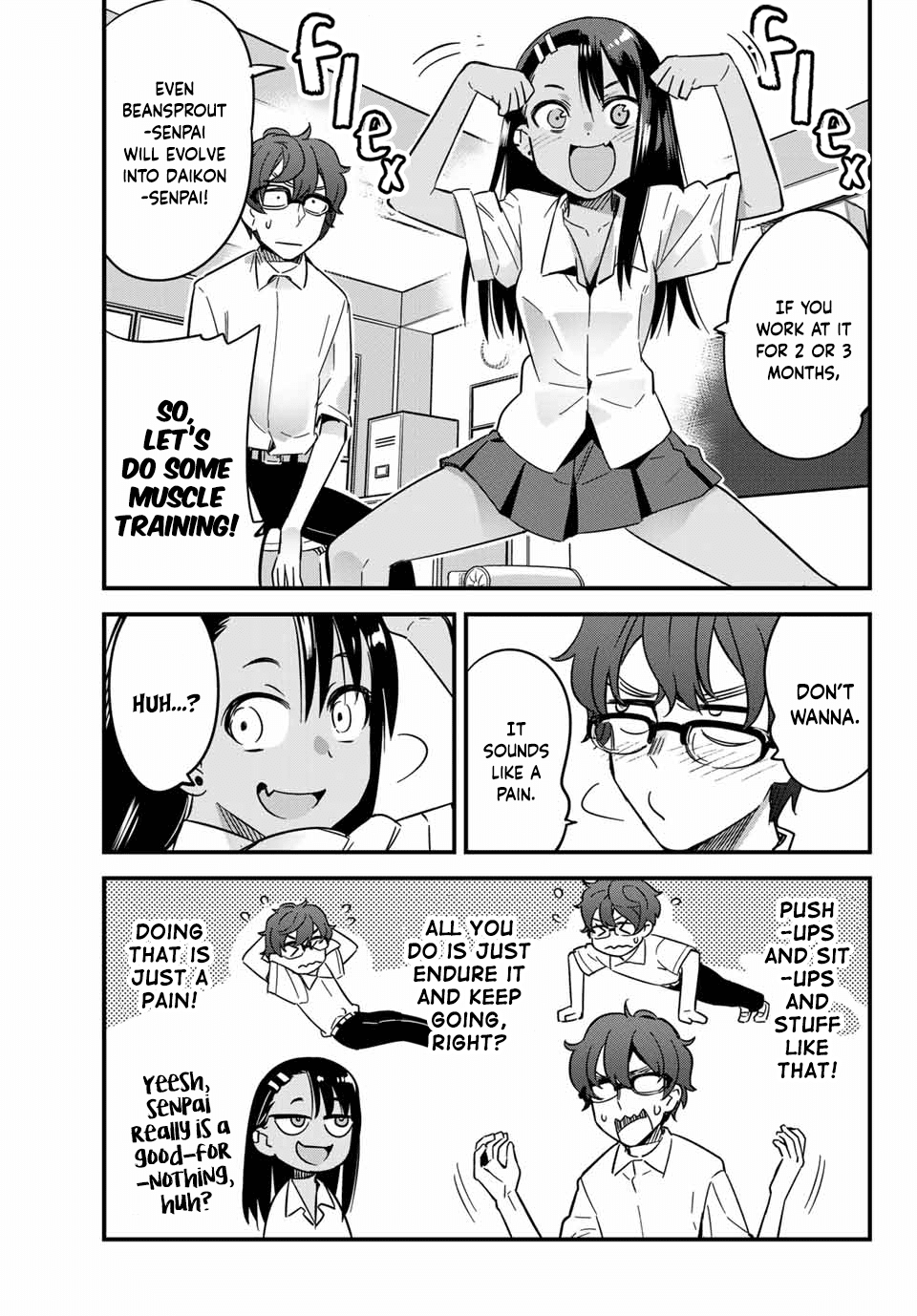 Please don't bully me, Nagatoro Chapter 15 page 3 - Chapter 15: Senpai, Your Arms Are So Thin!!