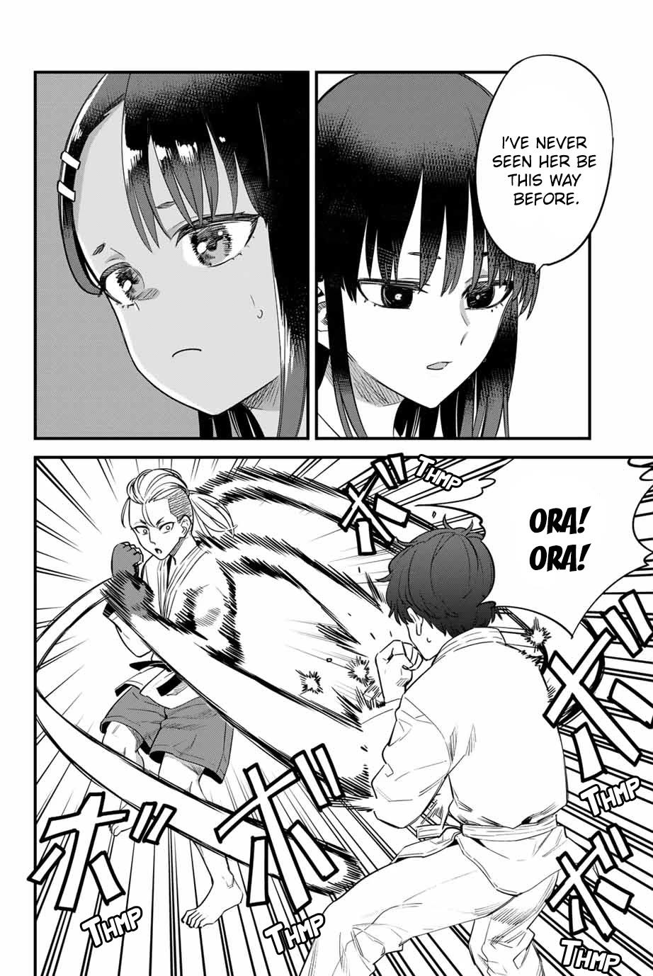 Please don't bully me, Nagatoro Chapter 151 page 18 - Chapter 151: Senpaii!! You can do it!! Senpaiii!!