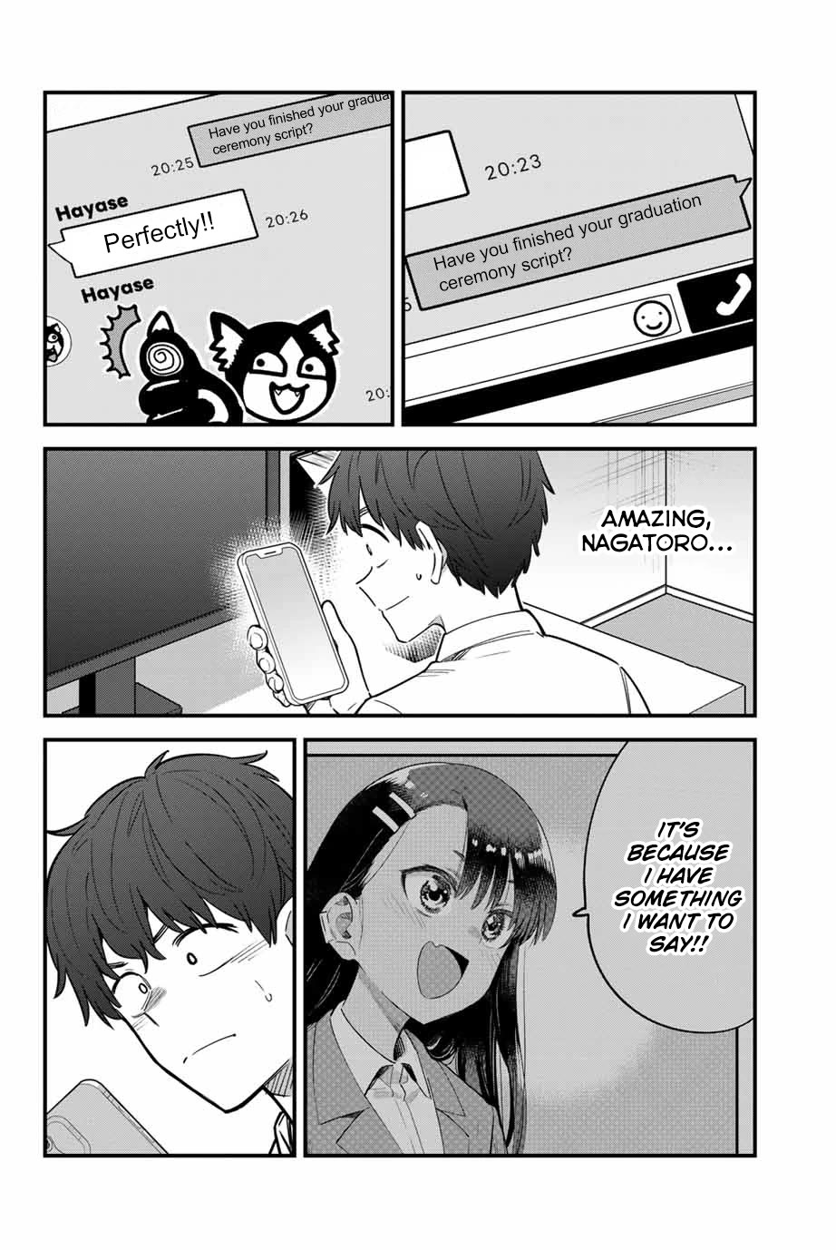 Please don't bully me, Nagatoro Chapter 154 page 4 - Chapter 154: Senpaii!! Nagatoro!! [END]