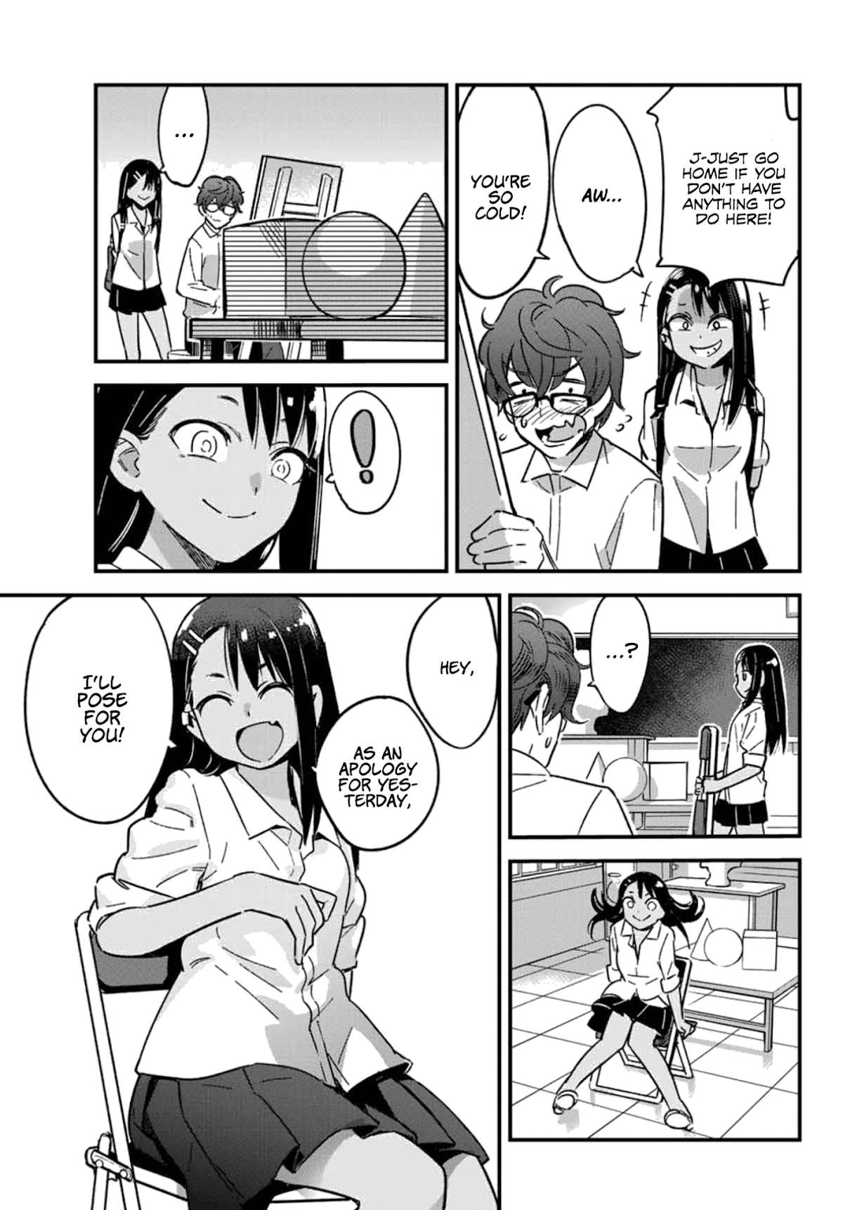 Please don't bully me, Nagatoro Chapter 2 page 5 - Chapter 2: "Watching you is so fun!"