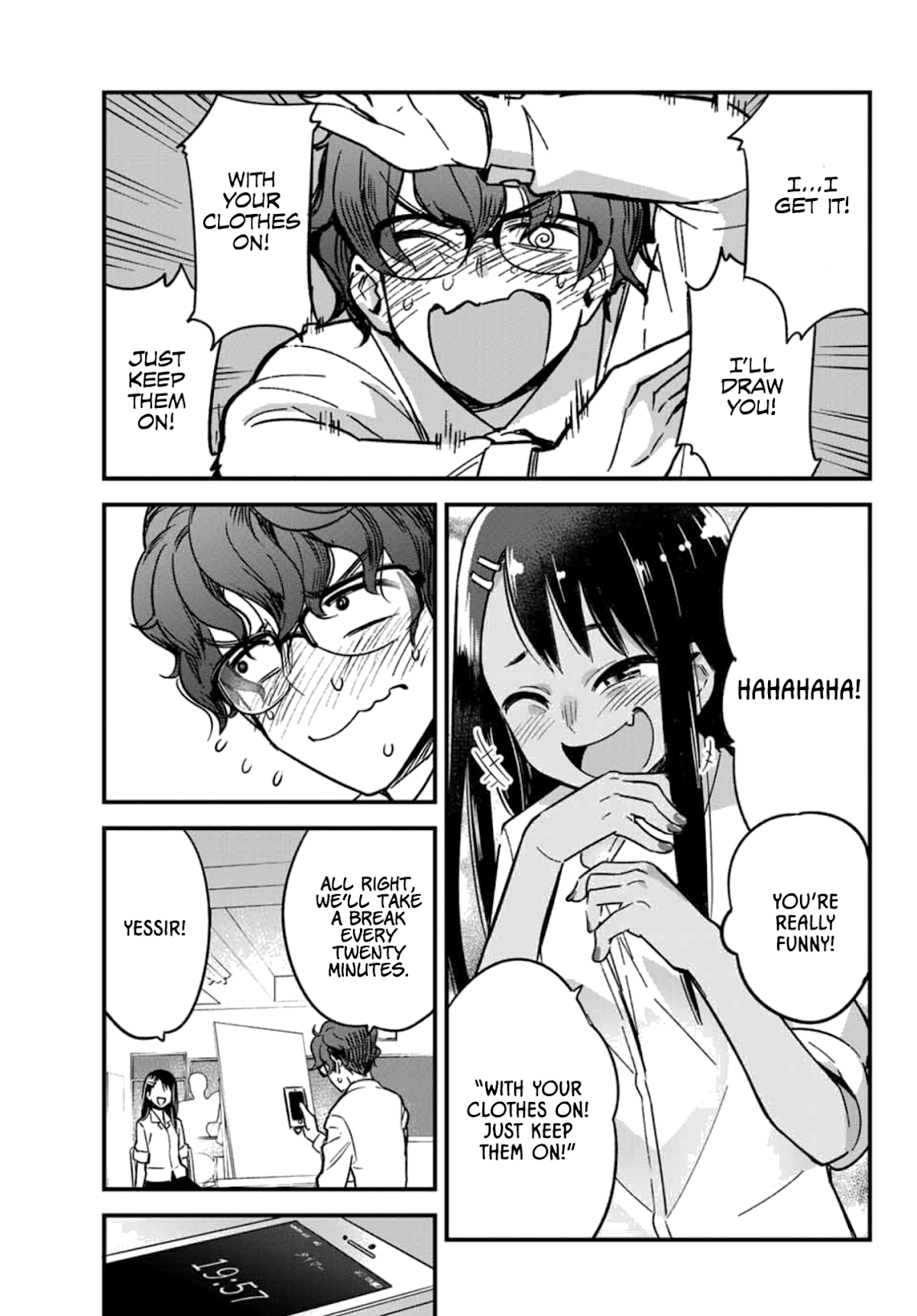 Please don't bully me, Nagatoro Chapter 2 page 7 - Chapter 2: "Watching you is so fun!"