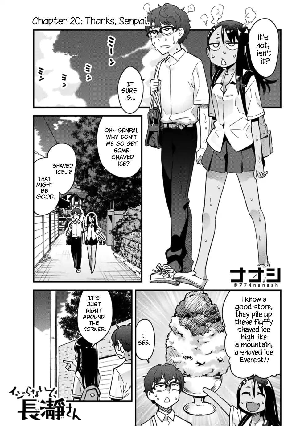 Please don't bully me, Nagatoro Chapter 20 page 1 - Chapter 20