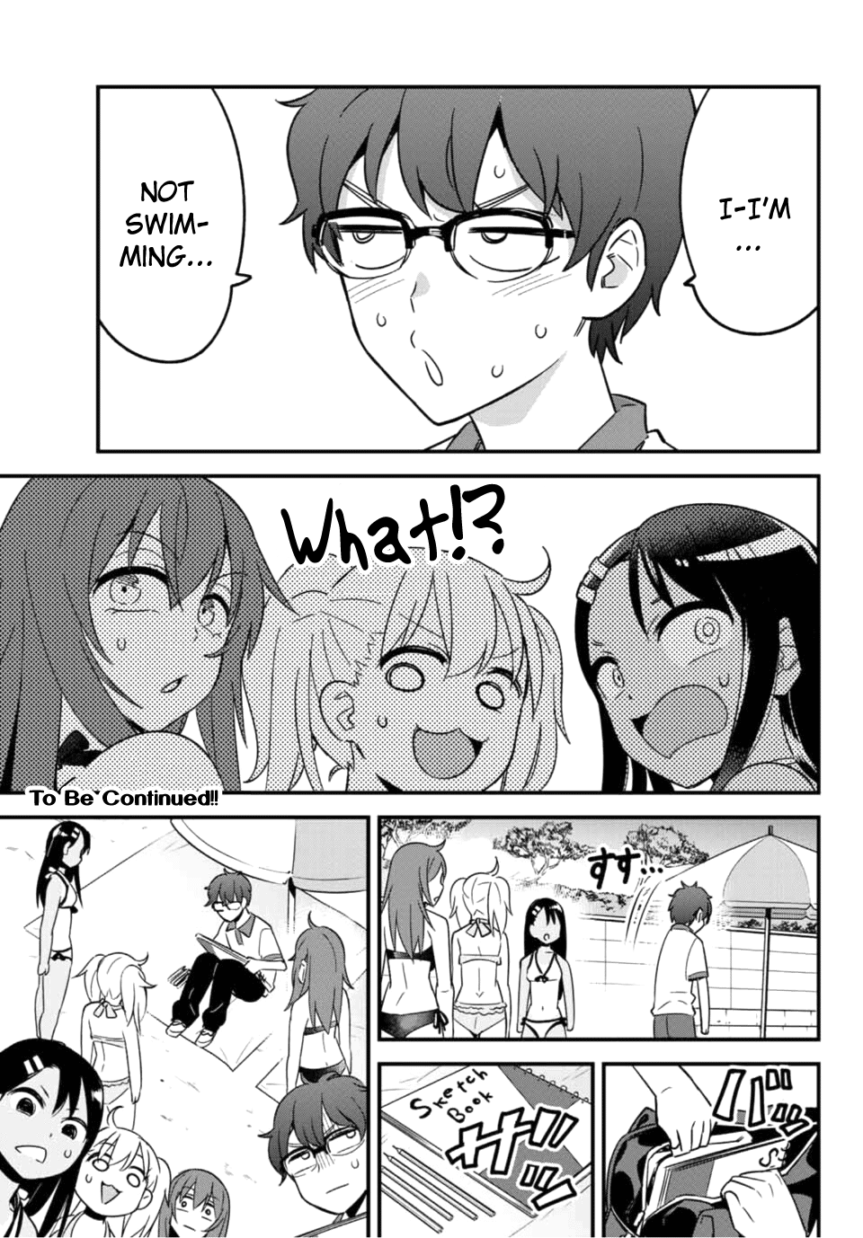 Please don't bully me, Nagatoro Chapter 22 page 17 - Chapter 22: Senpai! Let's go to the sea~!!