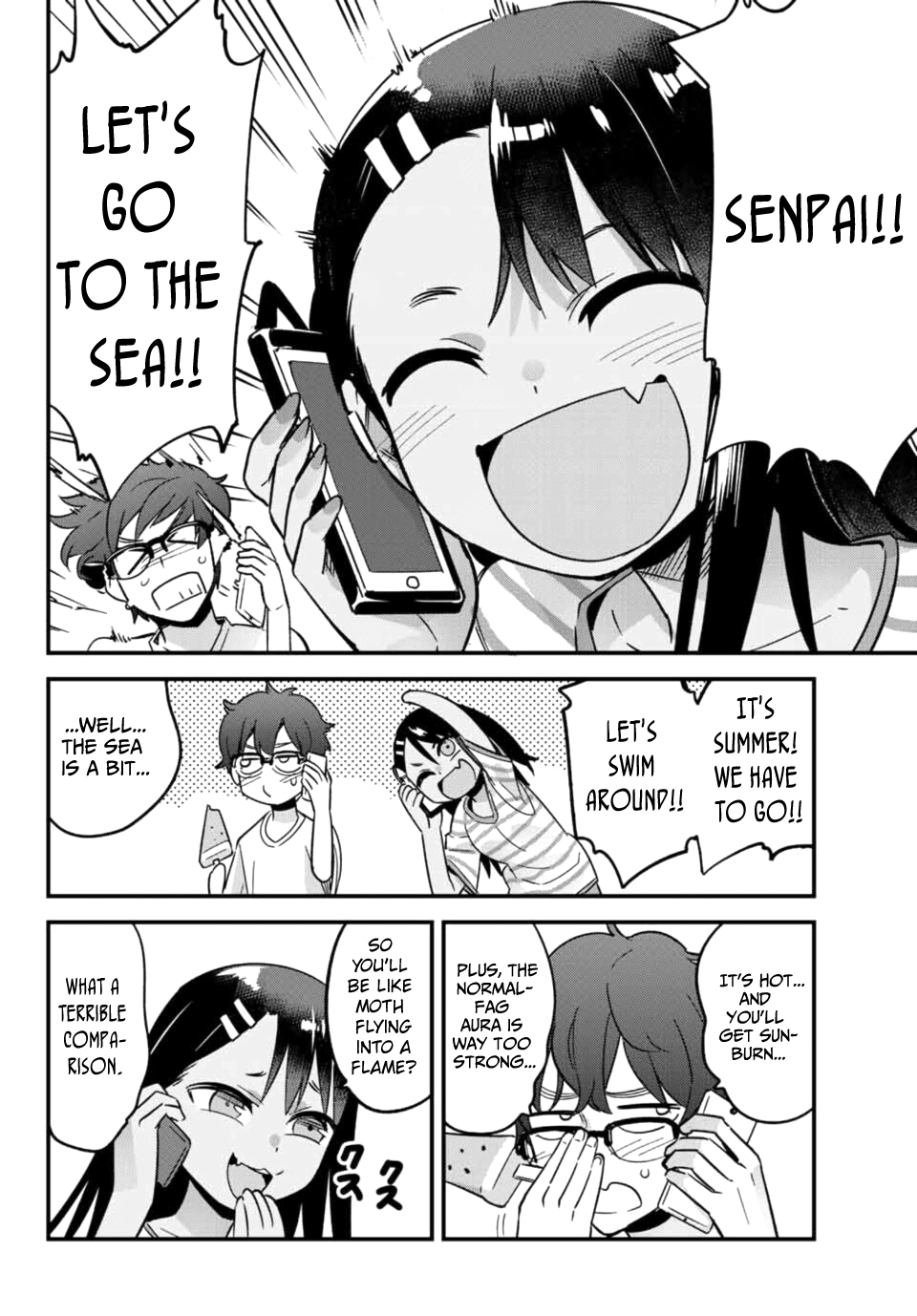 Please don't bully me, Nagatoro Chapter 22 page 4 - Chapter 22: Senpai! Let's go to the sea~!!