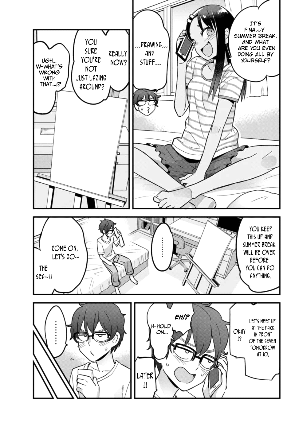 Please don't bully me, Nagatoro Chapter 22 page 5 - Chapter 22: Senpai! Let's go to the sea~!!