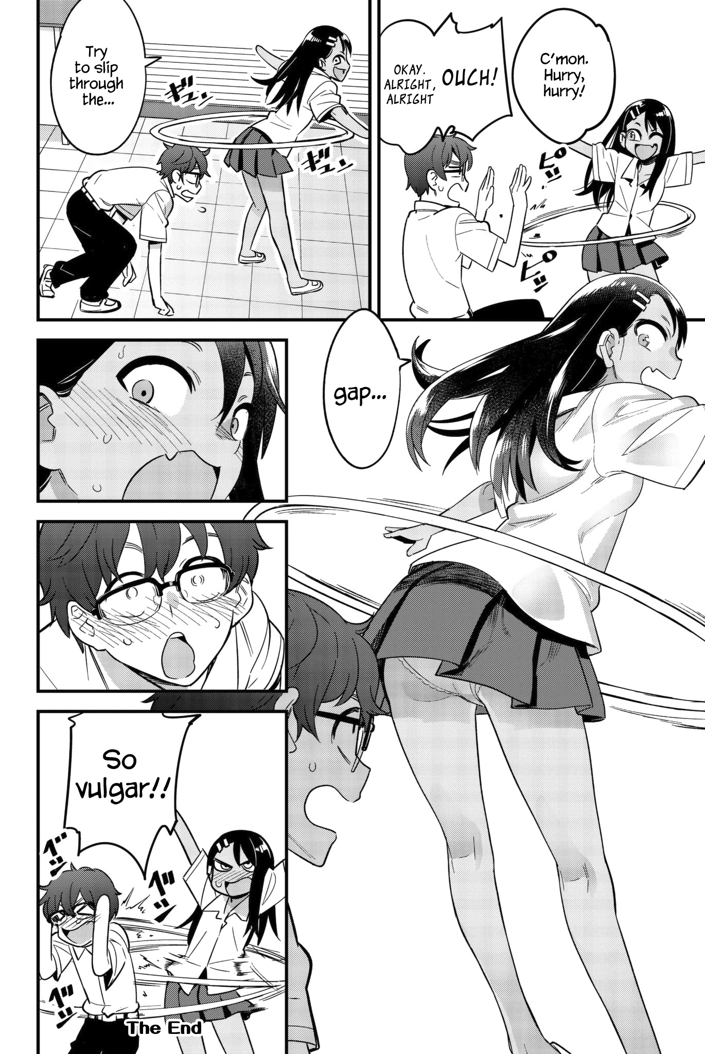 Please don't bully me, Nagatoro Chapter 23.1 page 2 - Chapter 23.1: Omake 1: How's it going, Senpai!! Check out my hula hoop!!