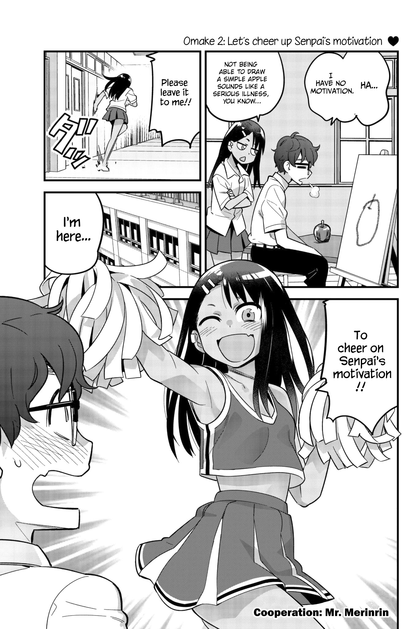 Please don't bully me, Nagatoro Chapter 23.2 page 1 - Chapter 23.2: Let's cheer up Senpai's motivation