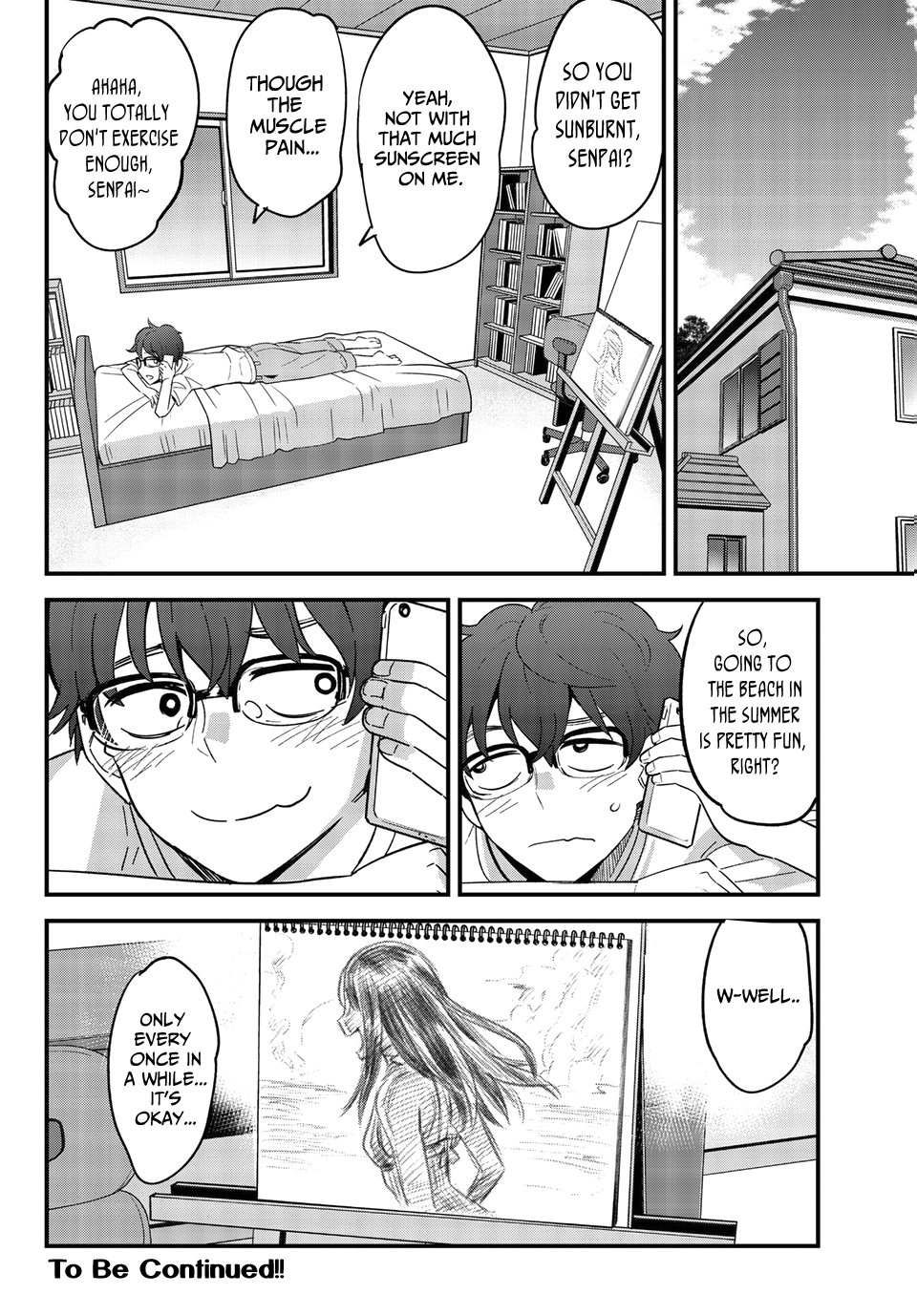 Please don't bully me, Nagatoro Chapter 23 page 22 - Chapter 23: I'll rub it on for you♥ Senpai