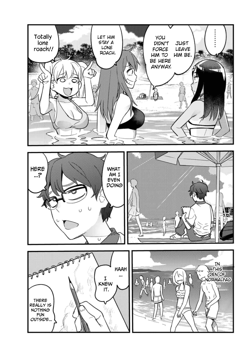 Please don't bully me, Nagatoro Chapter 23 page 3 - Chapter 23: I'll rub it on for you♥ Senpai