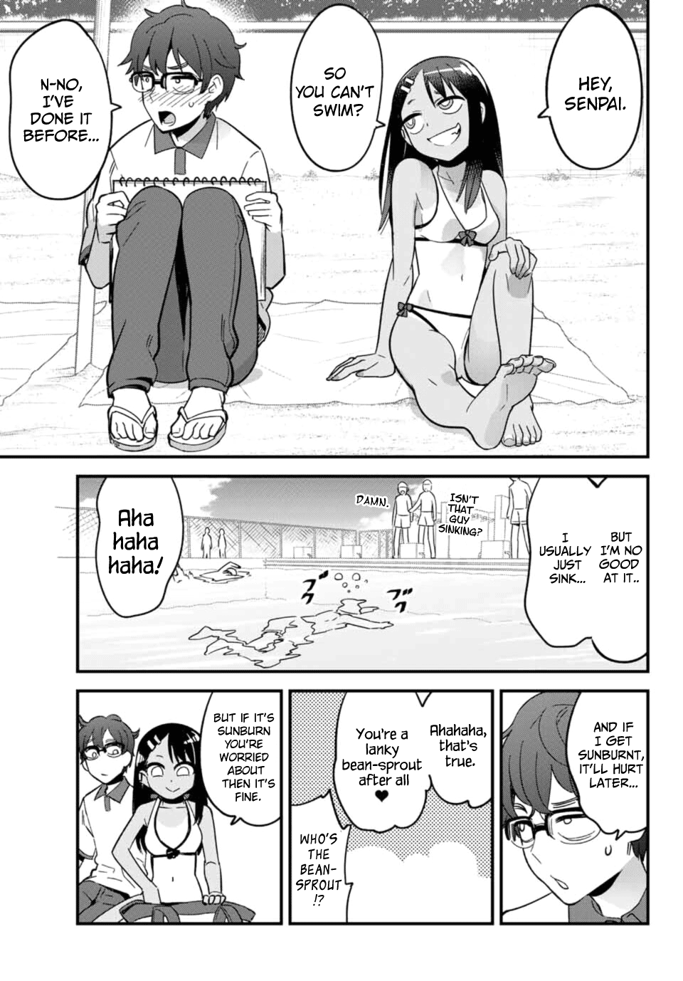 Please don't bully me, Nagatoro Chapter 23 page 5 - Chapter 23: I'll rub it on for you♥ Senpai