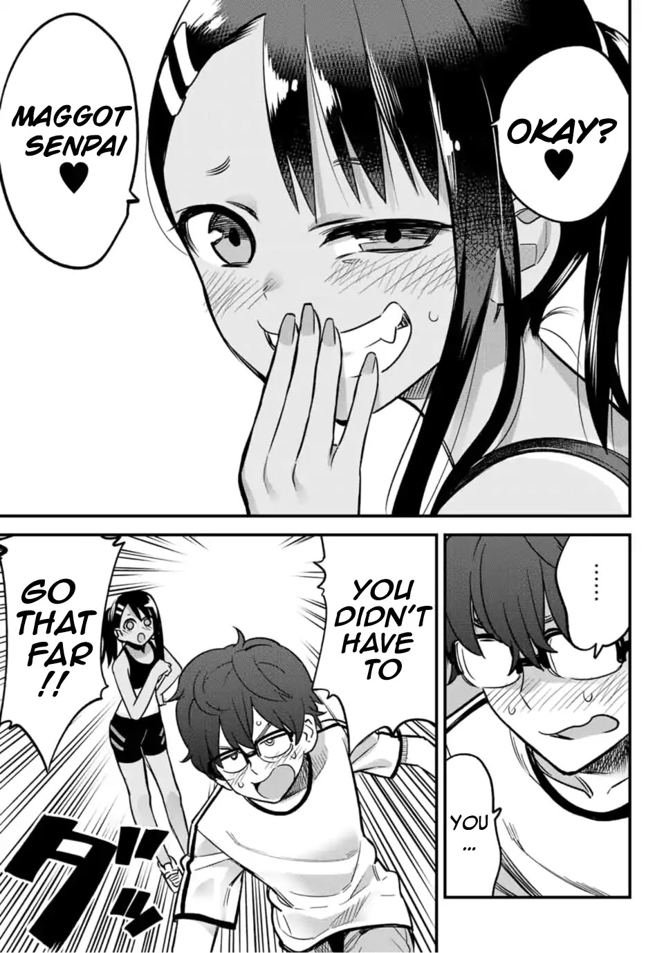 Please don't bully me, Nagatoro Chapter 28 page 13 - Chapter 28: I saw that, Senpai...