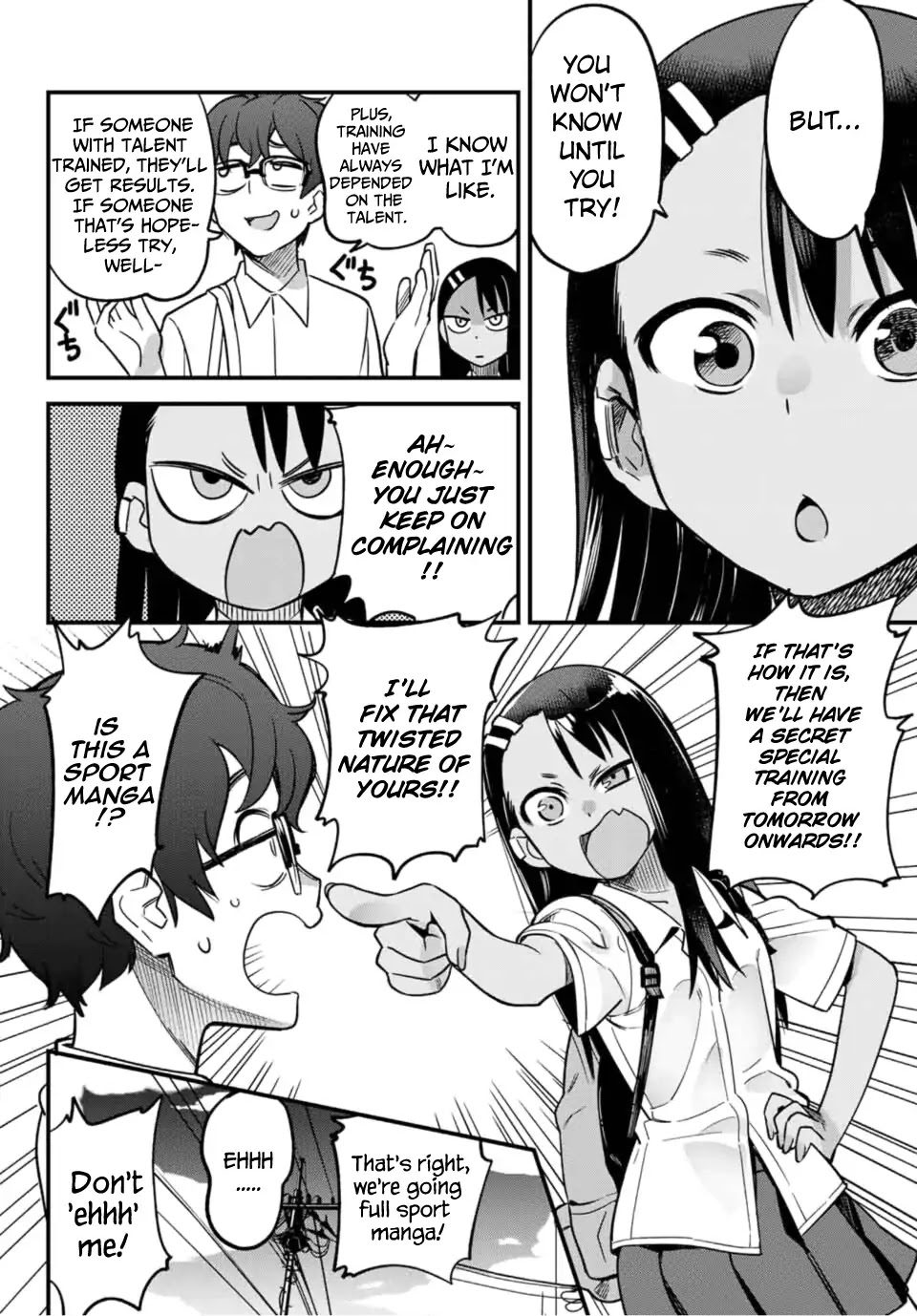 Please don't bully me, Nagatoro Chapter 28 page 4 - Chapter 28: I saw that, Senpai...