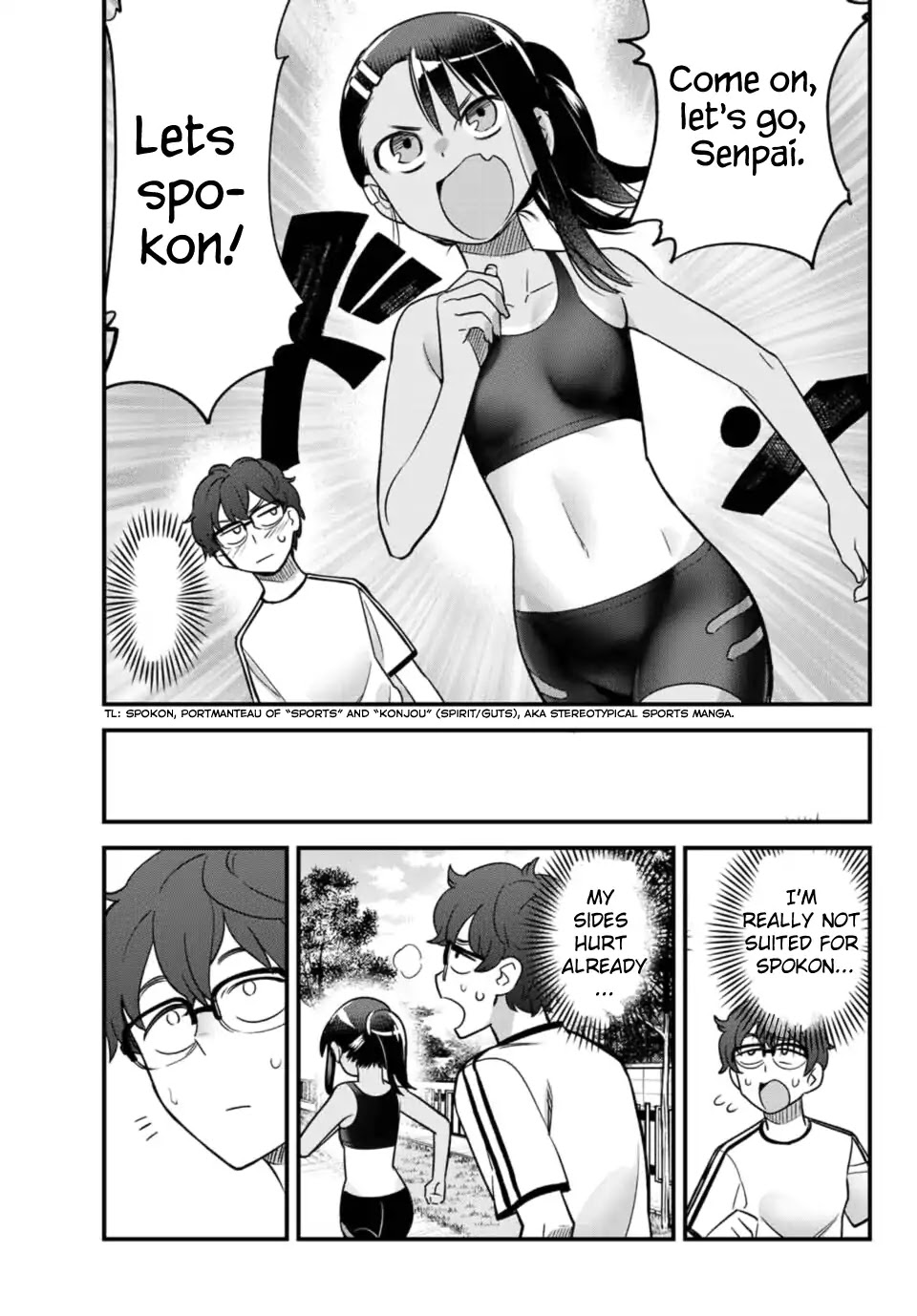 Please don't bully me, Nagatoro Chapter 28 page 7 - Chapter 28: I saw that, Senpai...