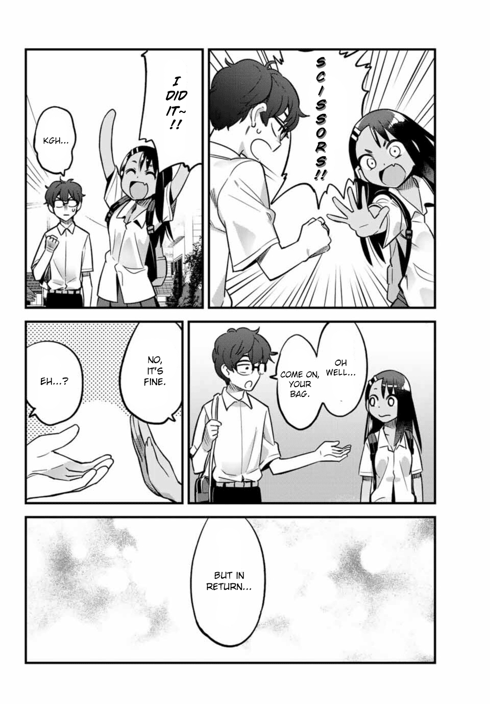 Please don't bully me, Nagatoro Chapter 30 page 8 - Chapter 30: Let's play rock, paper, scissors, senpai
