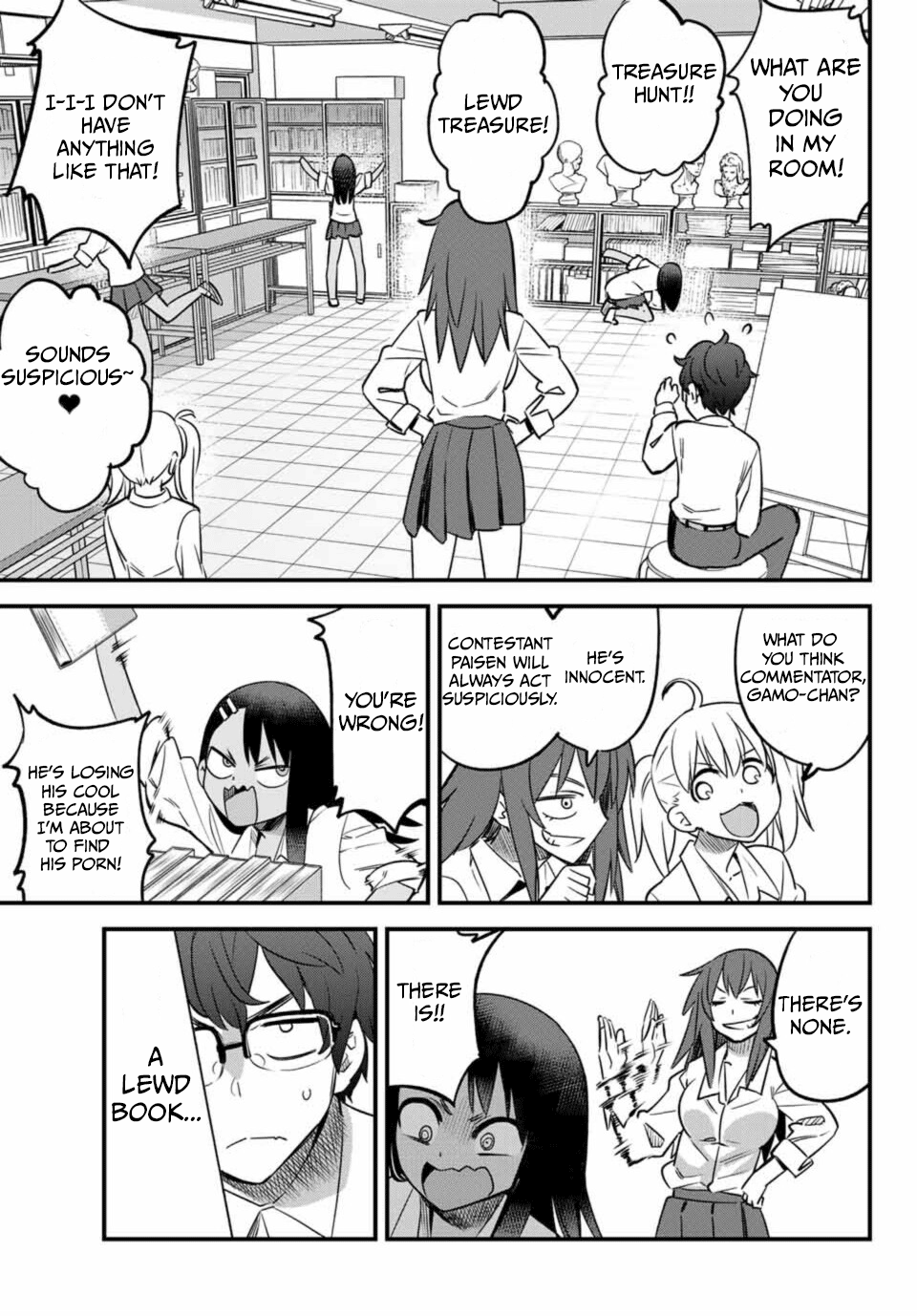 Please don't bully me, Nagatoro Chapter 32 page 11 - Chapter 32: Senpai is a quiet pervert
